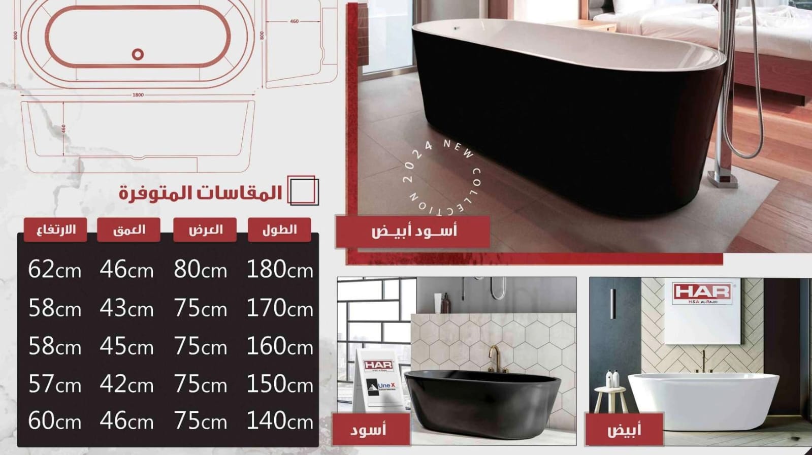 بانيوهات فوق البلاط