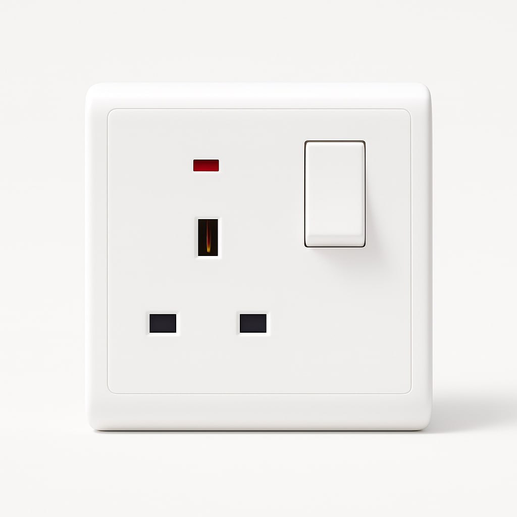 فيش 13A بمفتاح مع اضاءة M3