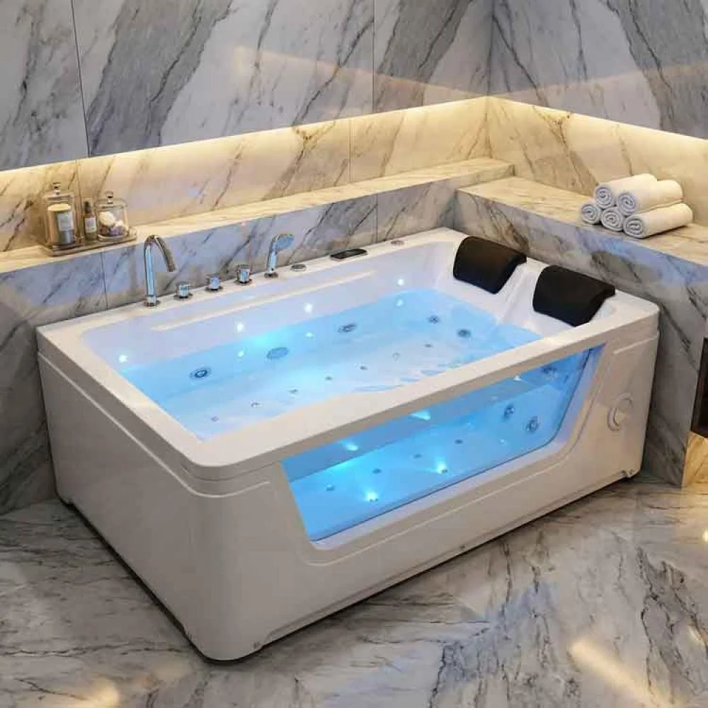 جاكوزي 180*120 شلال ماطورين ابيض